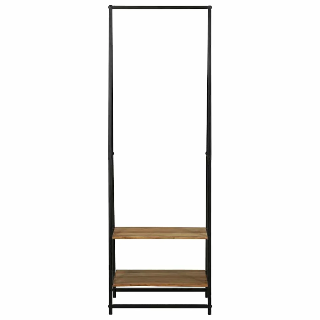 Vešiak na oblečenie Čierna 60 x 45 x 180 cm Akáciový masív