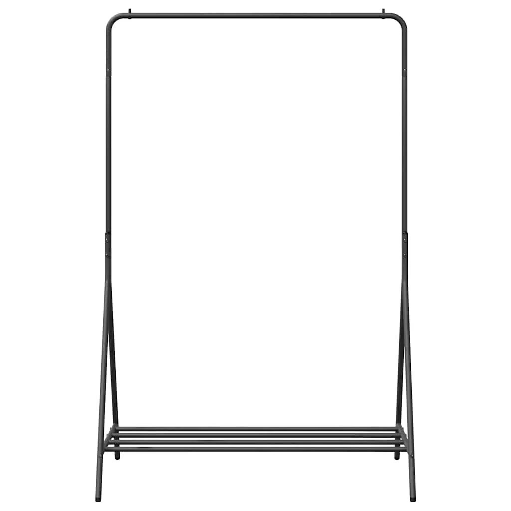 Vešiak na oblečenie s úložiskom Čierna 100 x 56 x 154 cm Oceľ