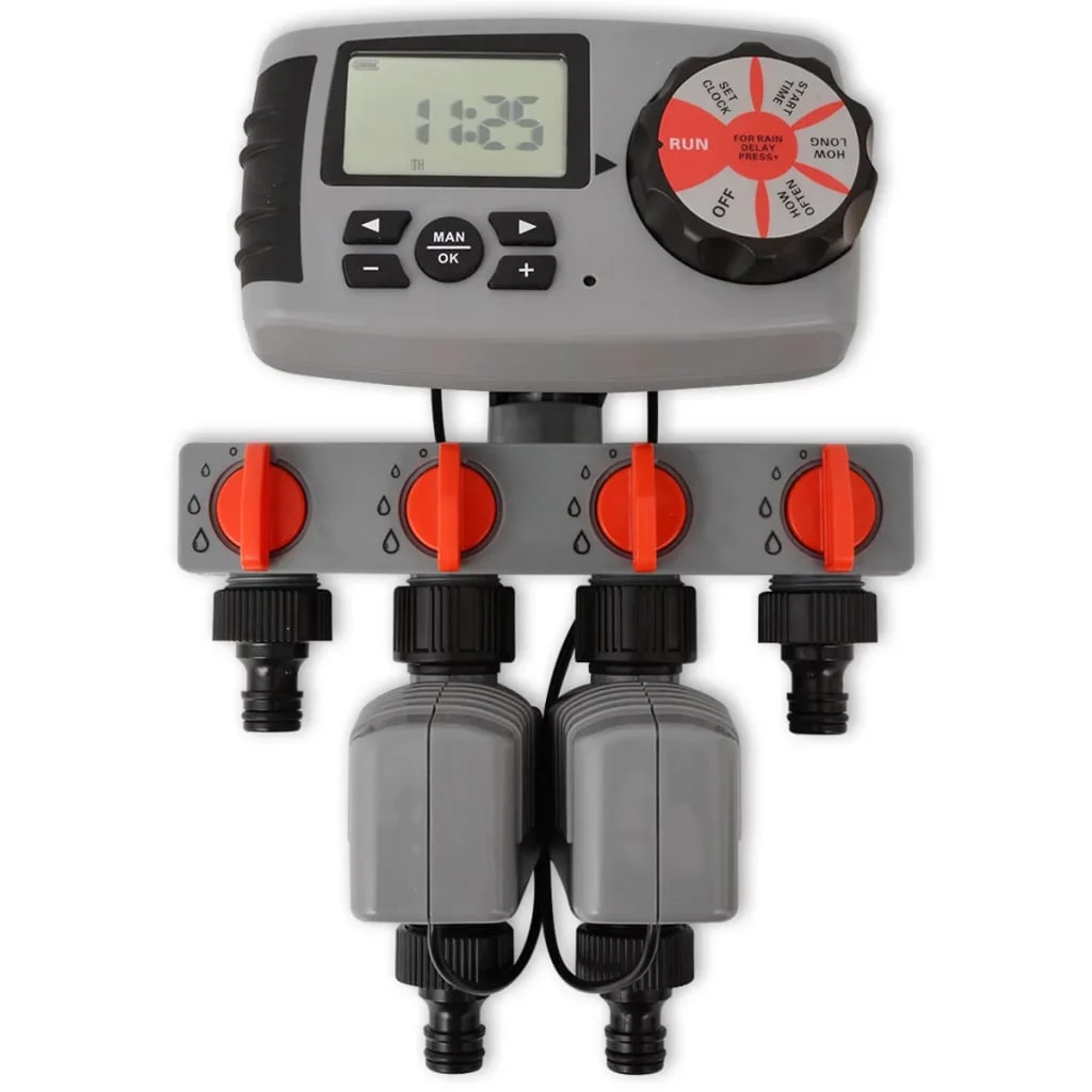 42352 Automatický zavlažovací časovač so 4 stanicami 3 V