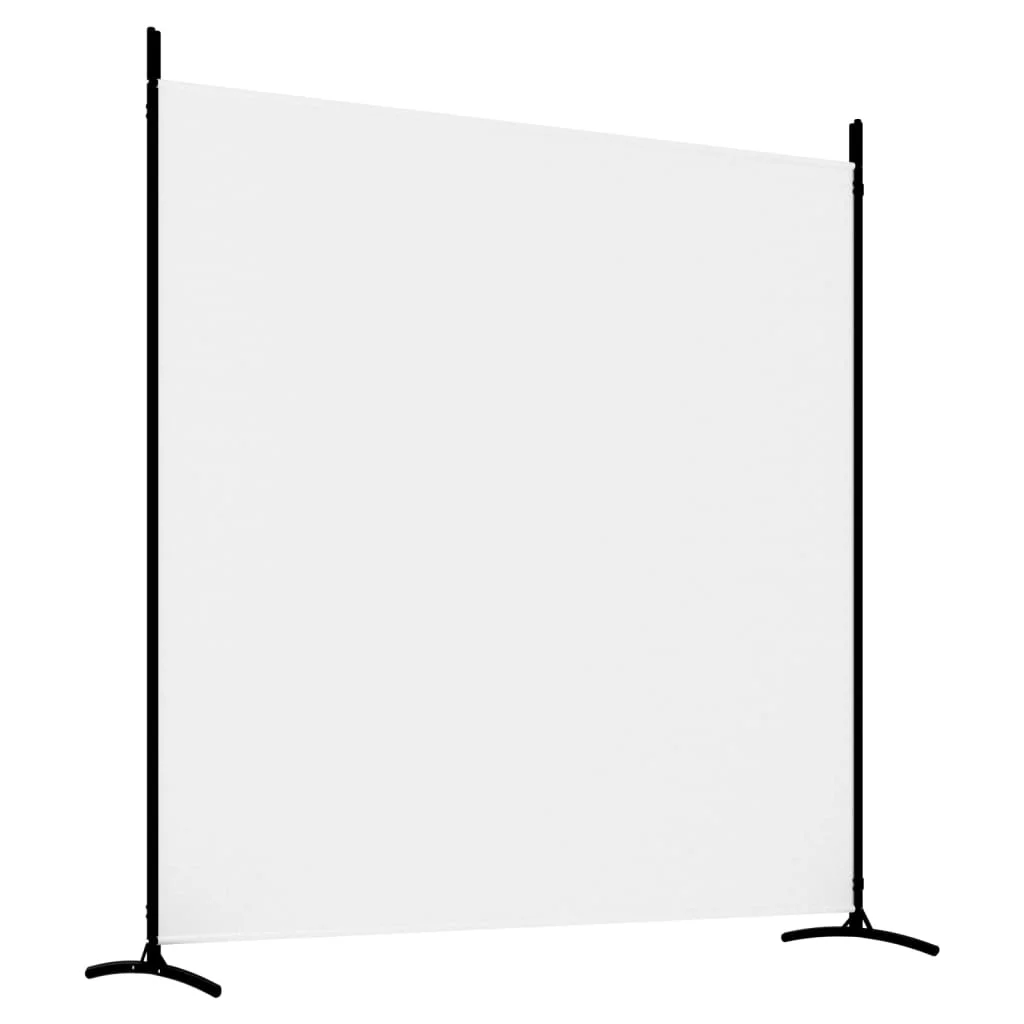  3-panelový paraván biely 525x180 cm látkový