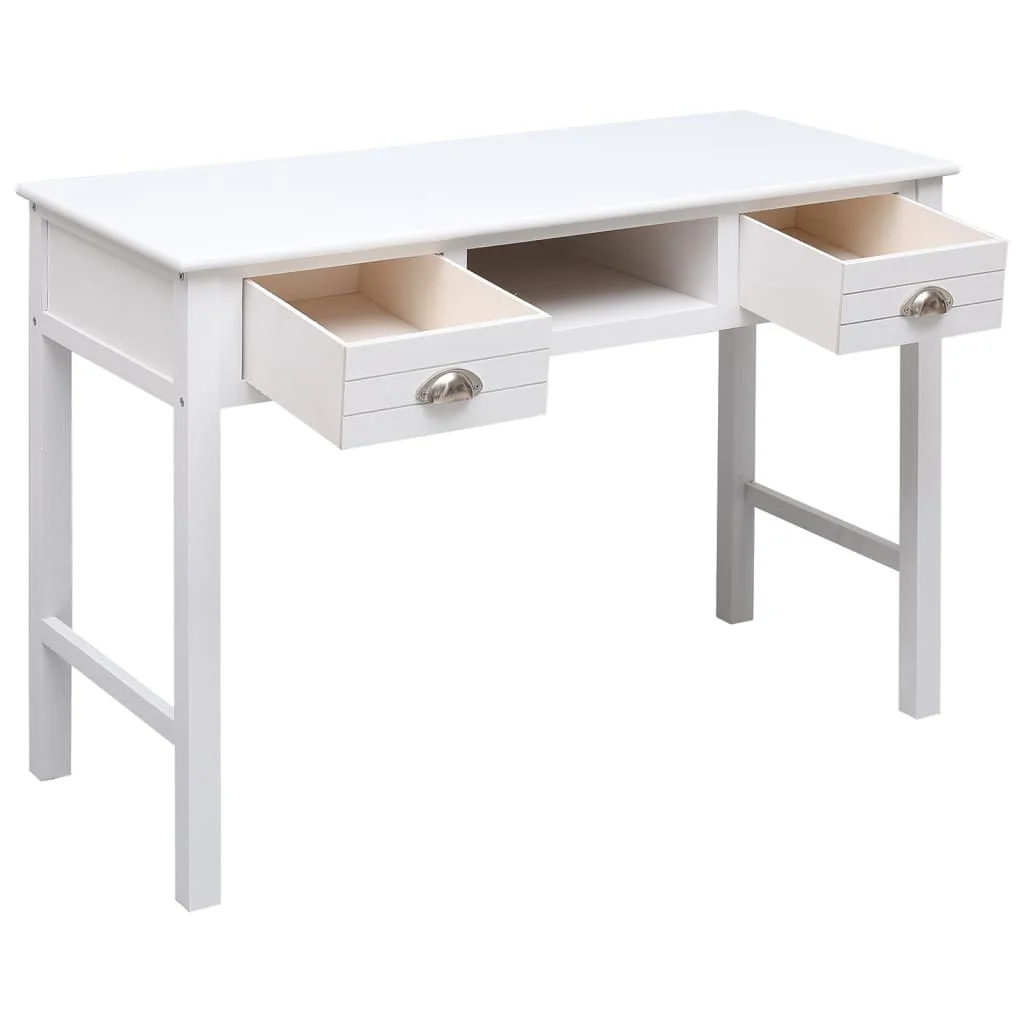 Komoda biela 108x45x76 cm masívne drevo paulovnia