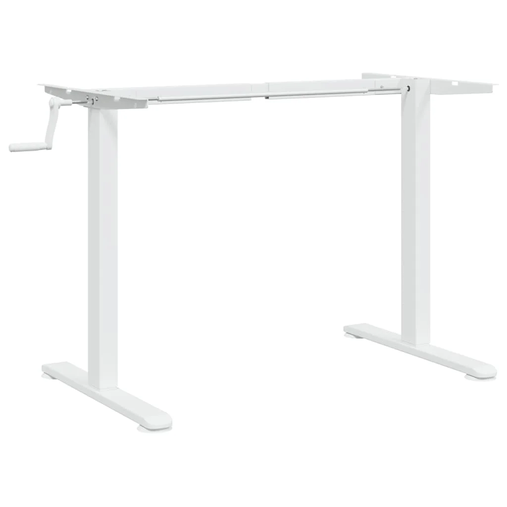 Rám stola na státie biely (94-135)x60x(70-114) cm oceľ