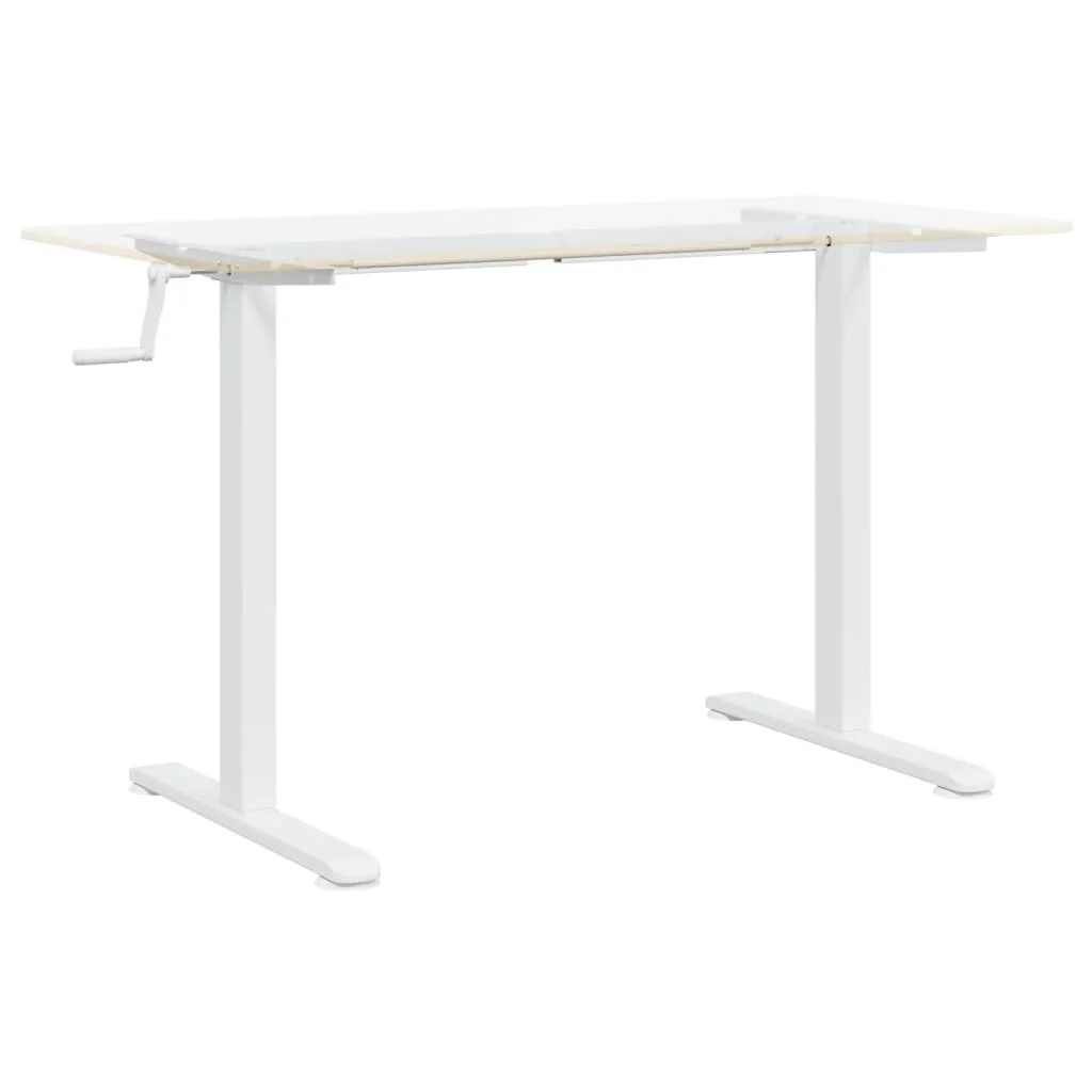 Rám stola na státie biely (94-135)x60x(70-114) cm oceľ