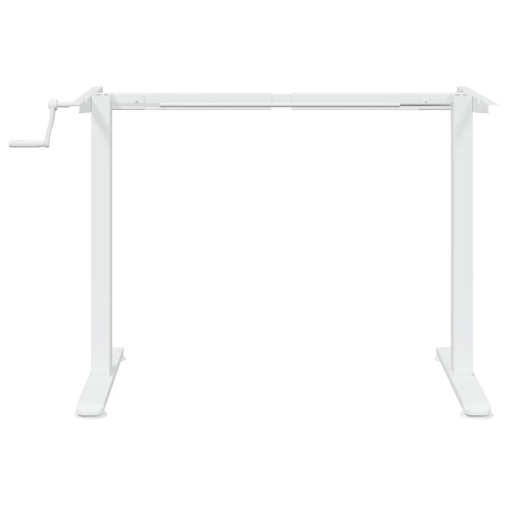 Rám stola na státie biely (94-135)x60x(70-114) cm oceľ