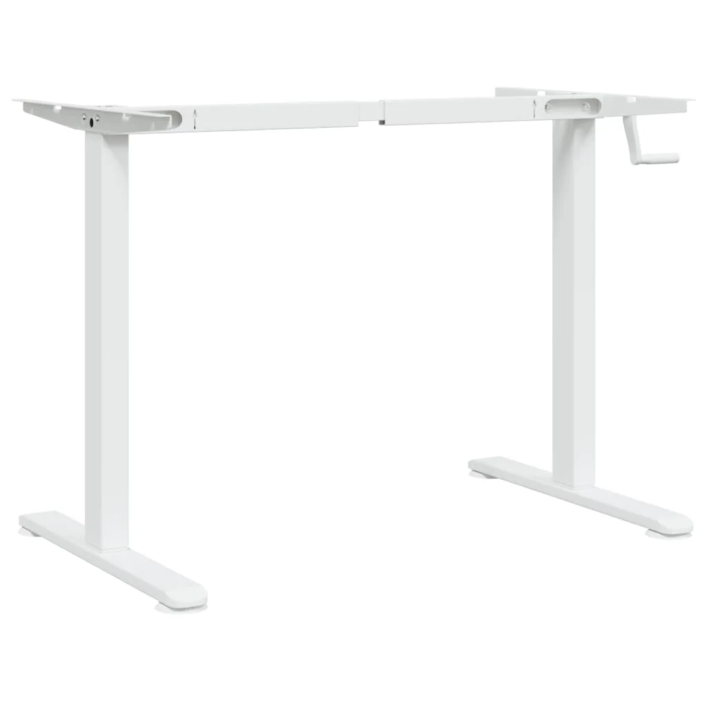 Rám stola na státie biely (94-135)x60x(70-114) cm oceľ