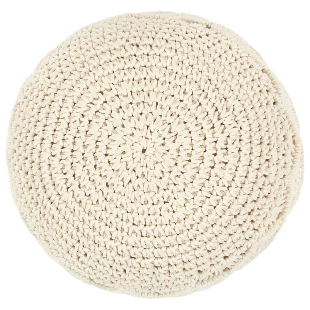 Ručne vyrobená taburetka macrame 45x30 cm, bavlna