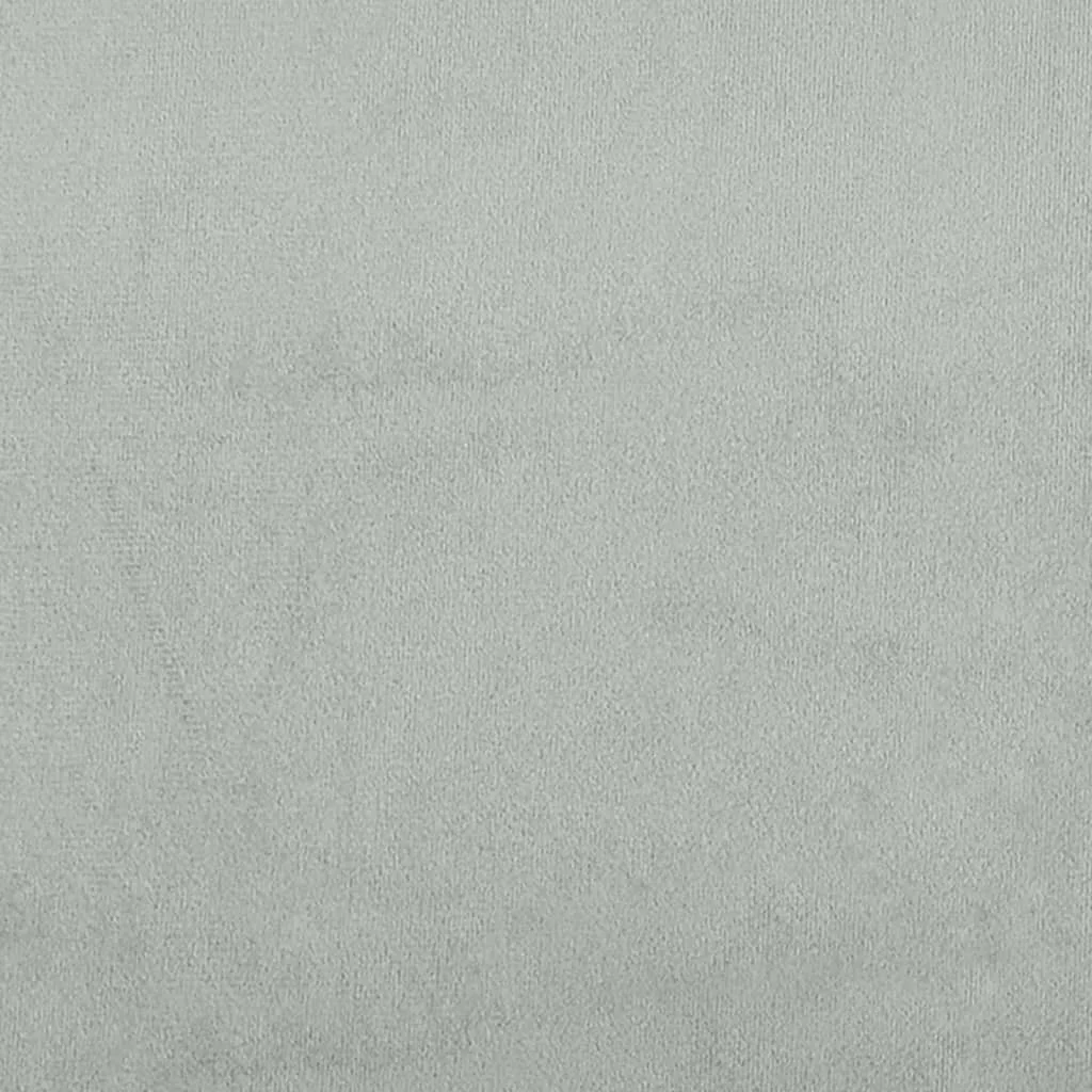 Podnožka bledosivá 77x55x31 cm zamat