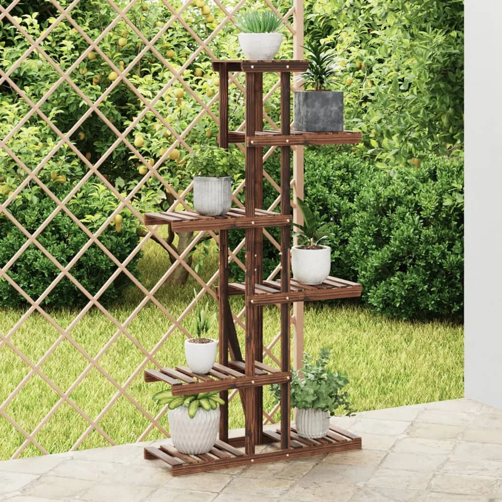Stojan na kvetiny 75x25x140,5 cm masívna jedľa
