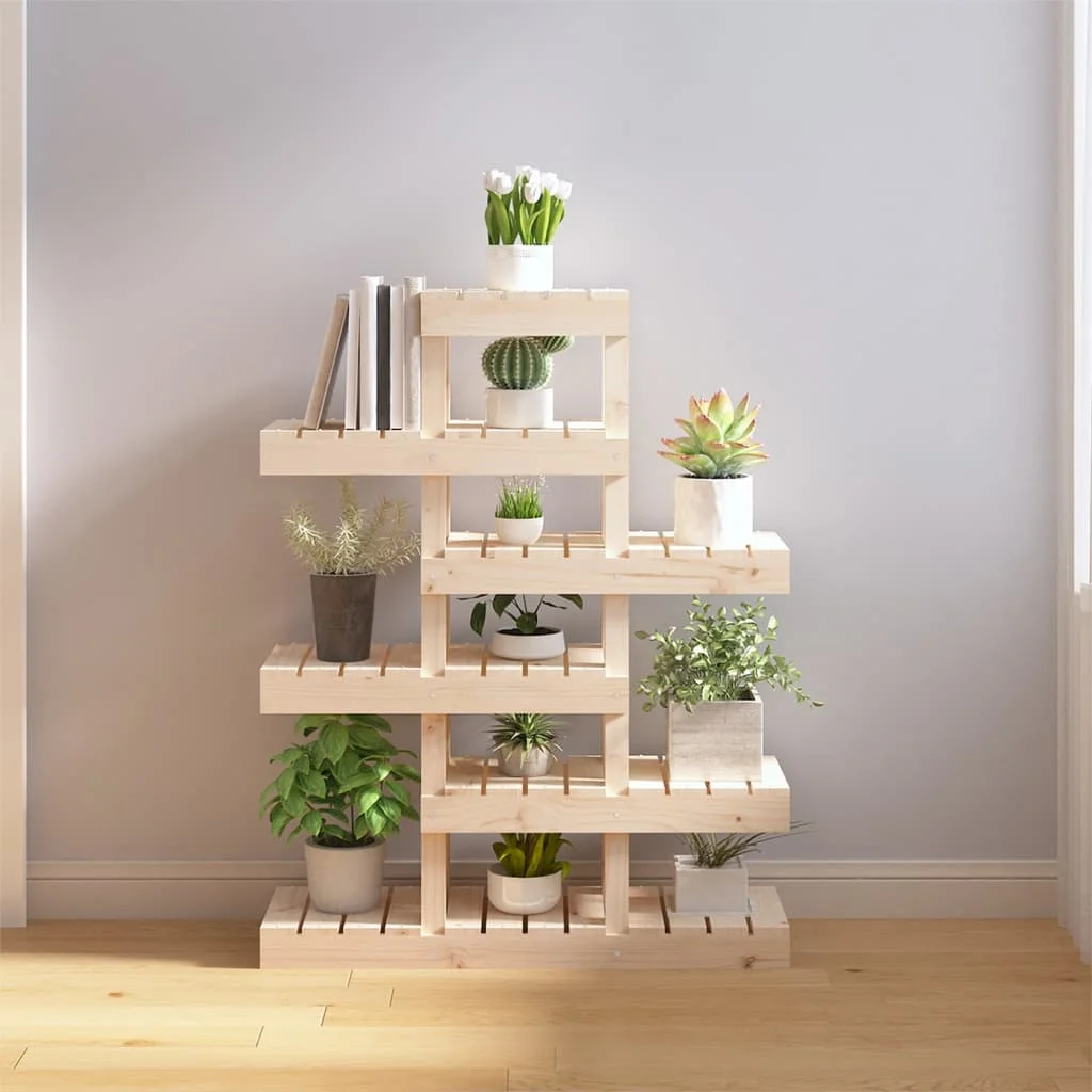Stojan na rastliny 85x25x109,5 cm masívna borovica