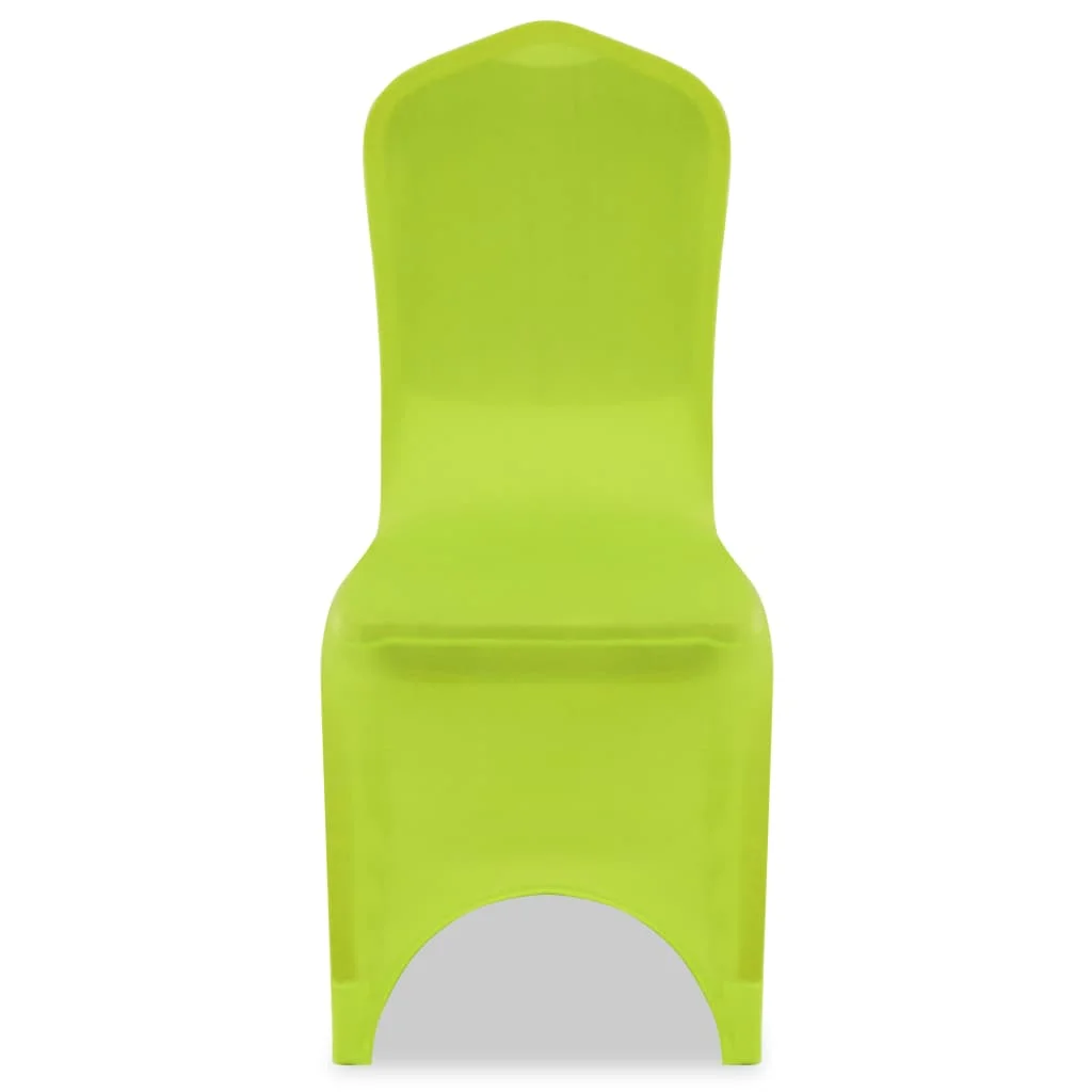 Naťahovací návlek na stoličku, 6 ks, zelený