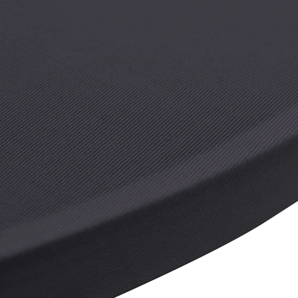 Naťahovací poťah na stôl, 2 ks, 80 cm, antracitový