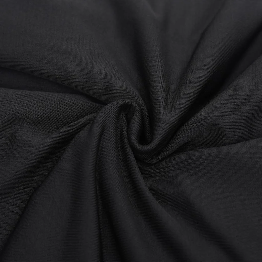 Naťahovací poťah na 3-miestnu pohovku čierny polyester Jersey