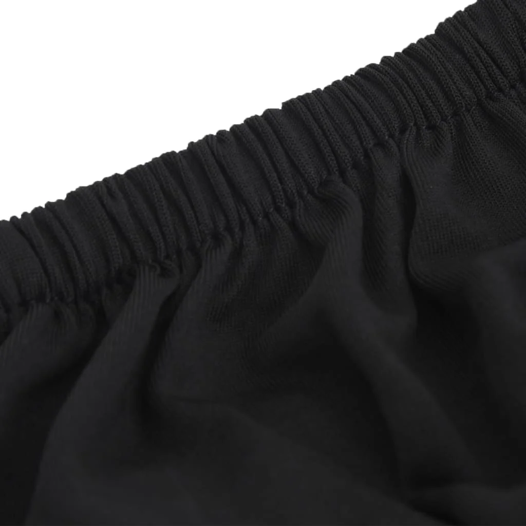 Naťahovací poťah na 3-miestnu pohovku čierny polyester Jersey