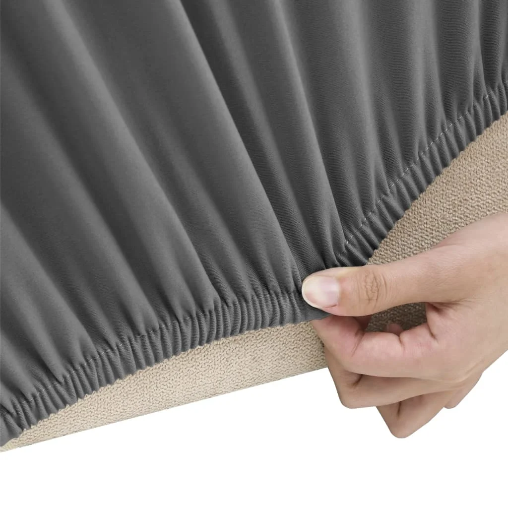 Naťahovací poťah na 2-miestnu pohovku antracit polyester Jersey