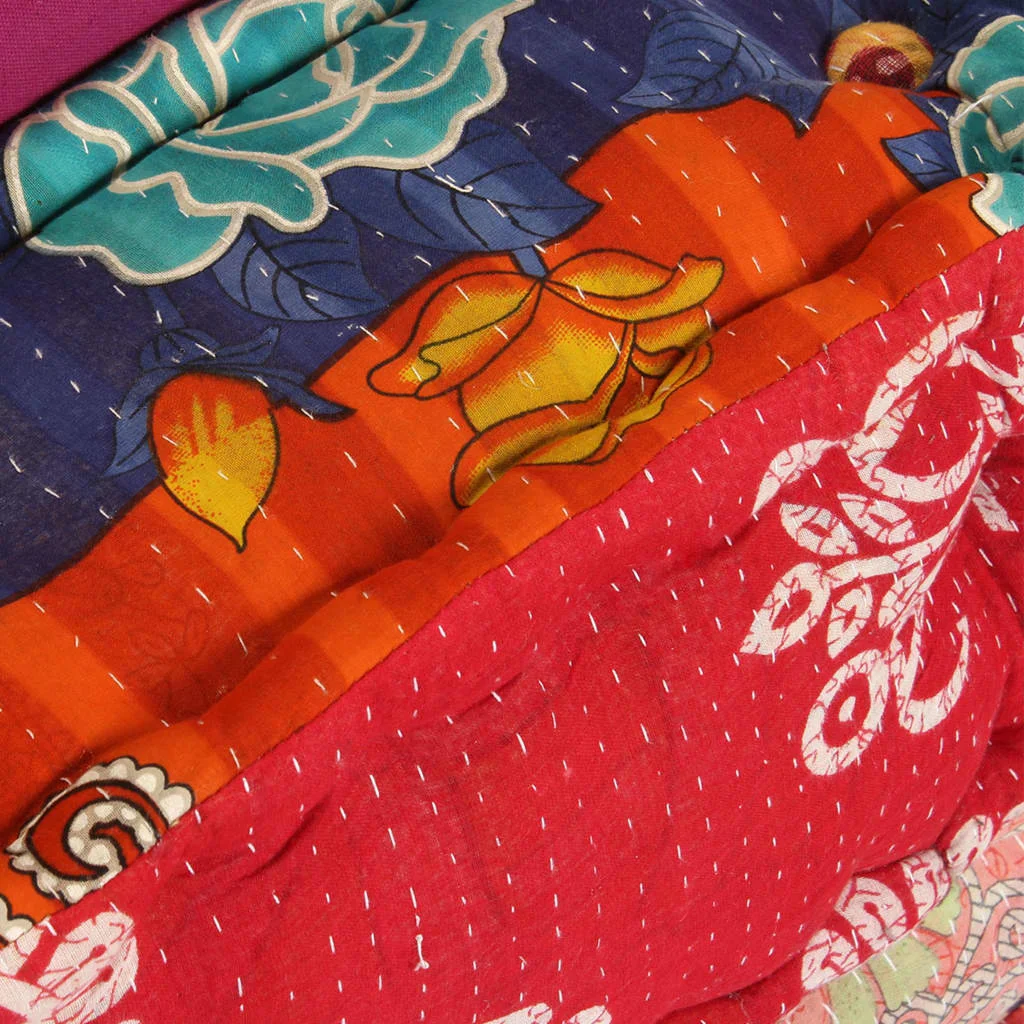 3-miestna modulárna taburetka, patchwork, látka