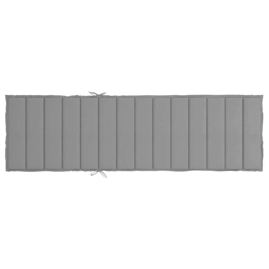Podložka na ležadlo, sivá 200x50x3 cm, oxfordská látka