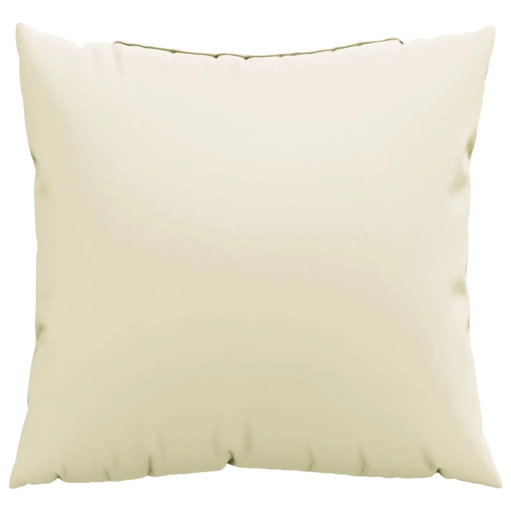 Dekoratívne vankúše 4 ks krémové 40x40 cm látka