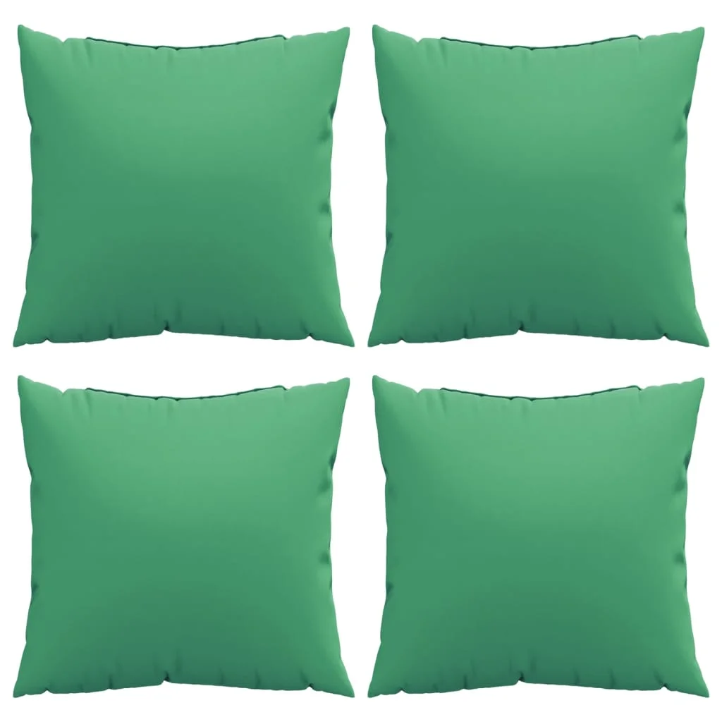 Dekoratívne vankúše 4 ks zelené 60x60 cm látka