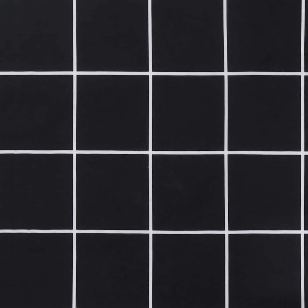 Podložka na záhradnú lavičku čierne kocky 120x50x4 cm látka