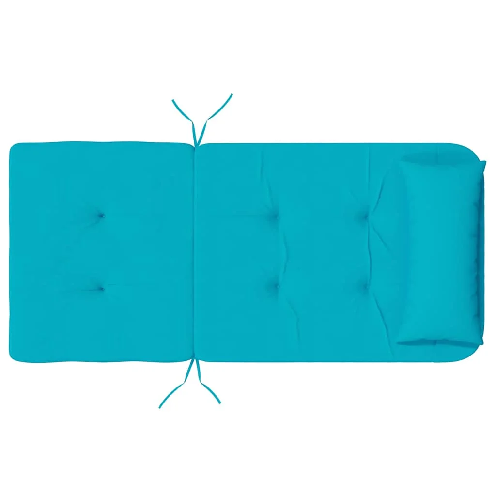 Vankúše na stoličky s vankúšom 2 pcs Tyrkysová 58 x 77 x 4,5 cm