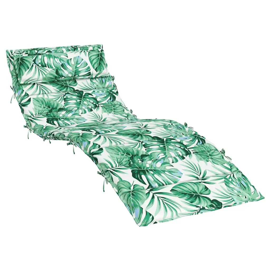 Podložka na ležadlo vzor listov 180x60x4 cm oxfordská látka