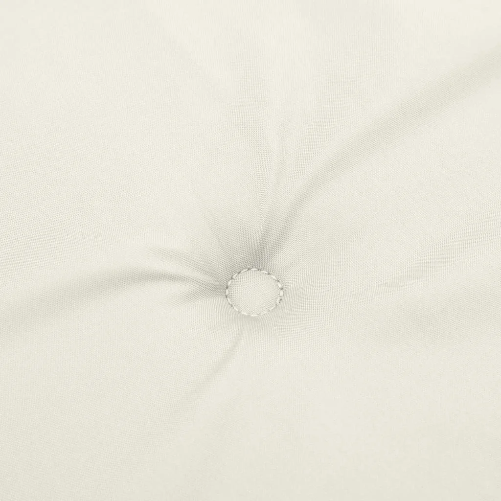 Vankúše na stoličky 6 ks krémová melanž 100x50x4 cm látka