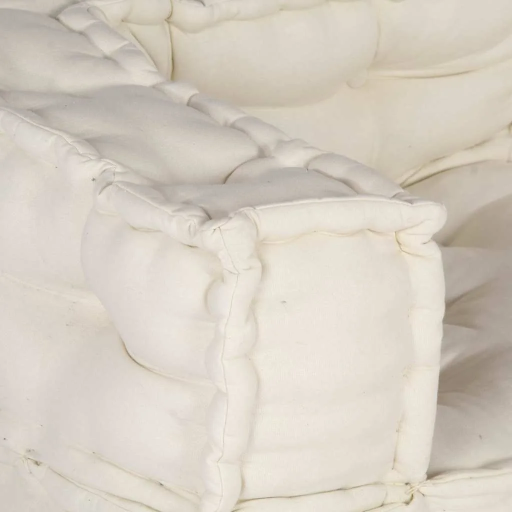 2-miestna modulárna pohovka krémová 140x70x36 látková