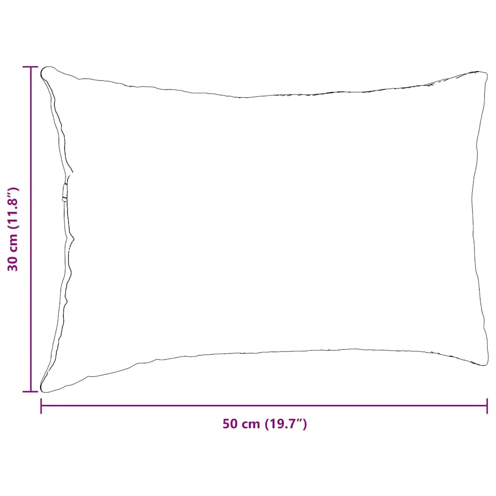 Vankúše na pohovku 2 pcs Tmavo šedá 50 x 30 cm látka