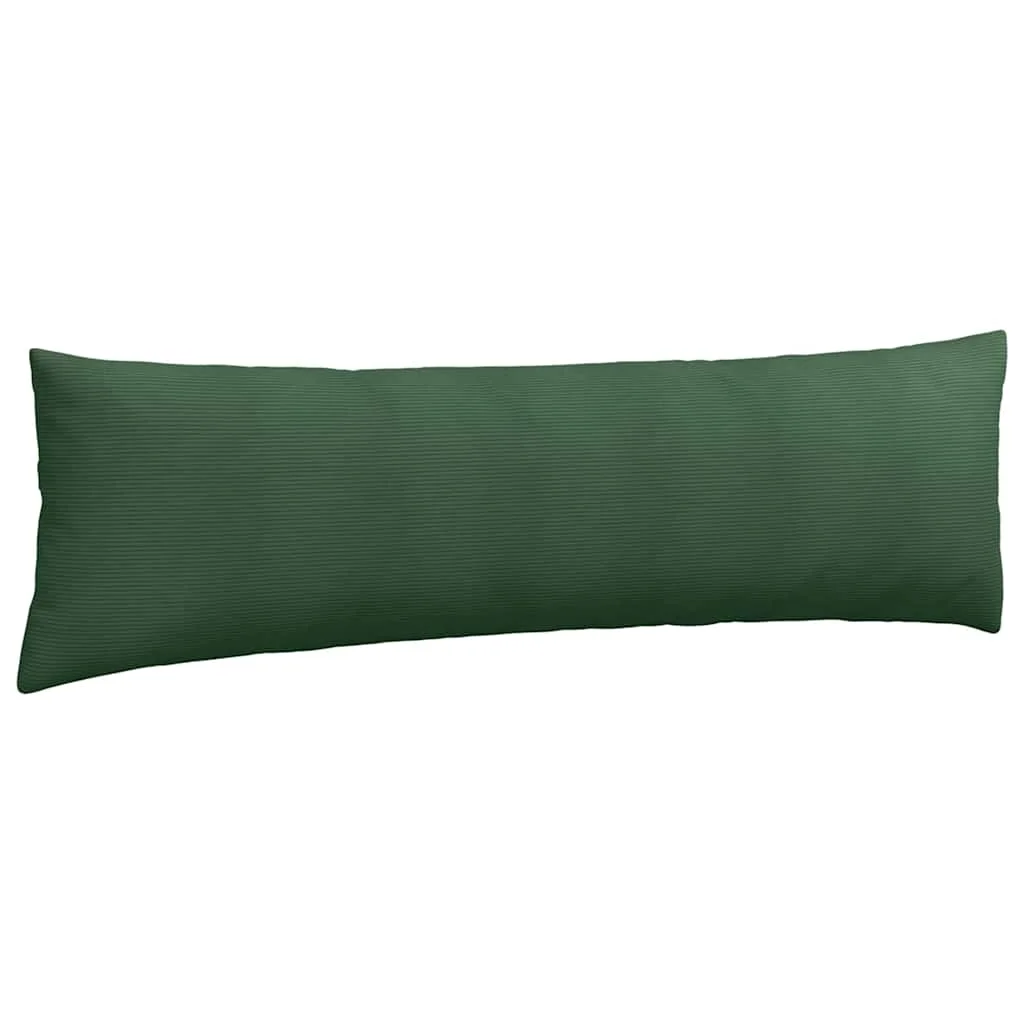 Vankúše na pohovku 2 pcs Tmavozelená 145 x 40 cm