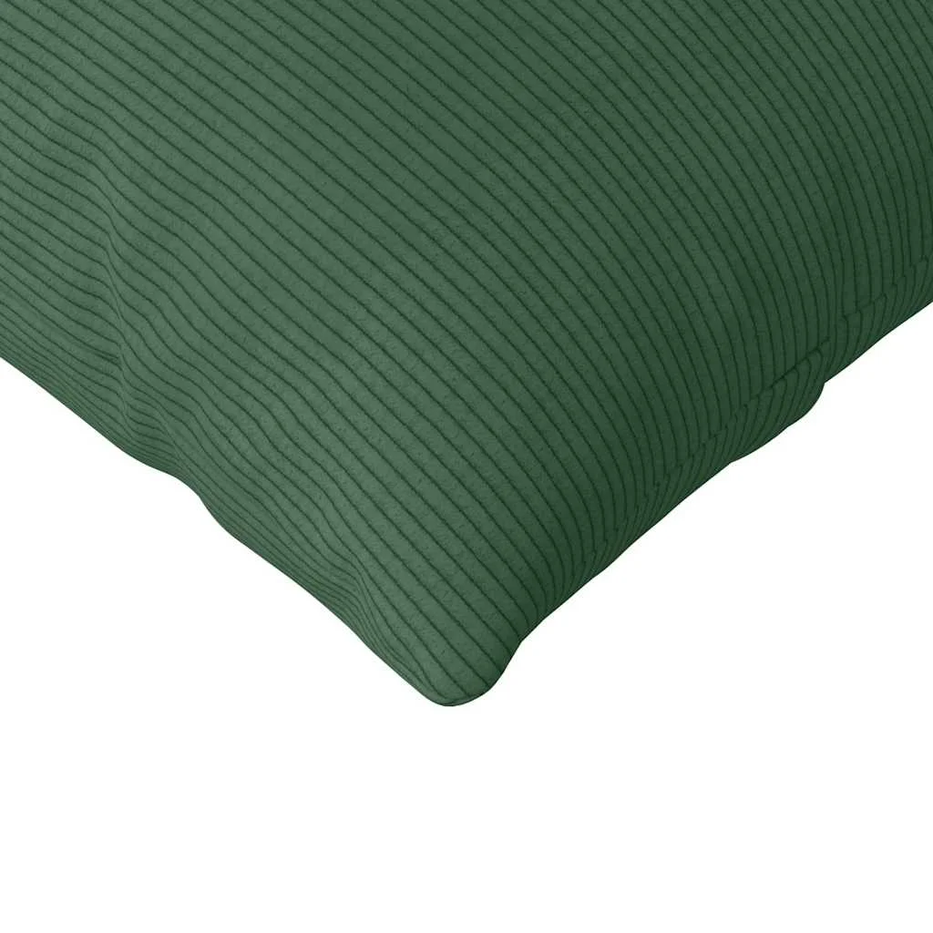 Vankúše na pohovku 2 pcs Tmavozelená 145 x 40 cm