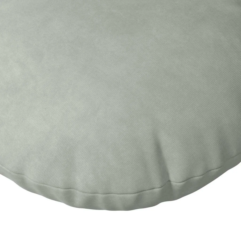 Vankúše na sedenie 2 pcs Svetlosivá Ø 40 x 13 cm Zamat