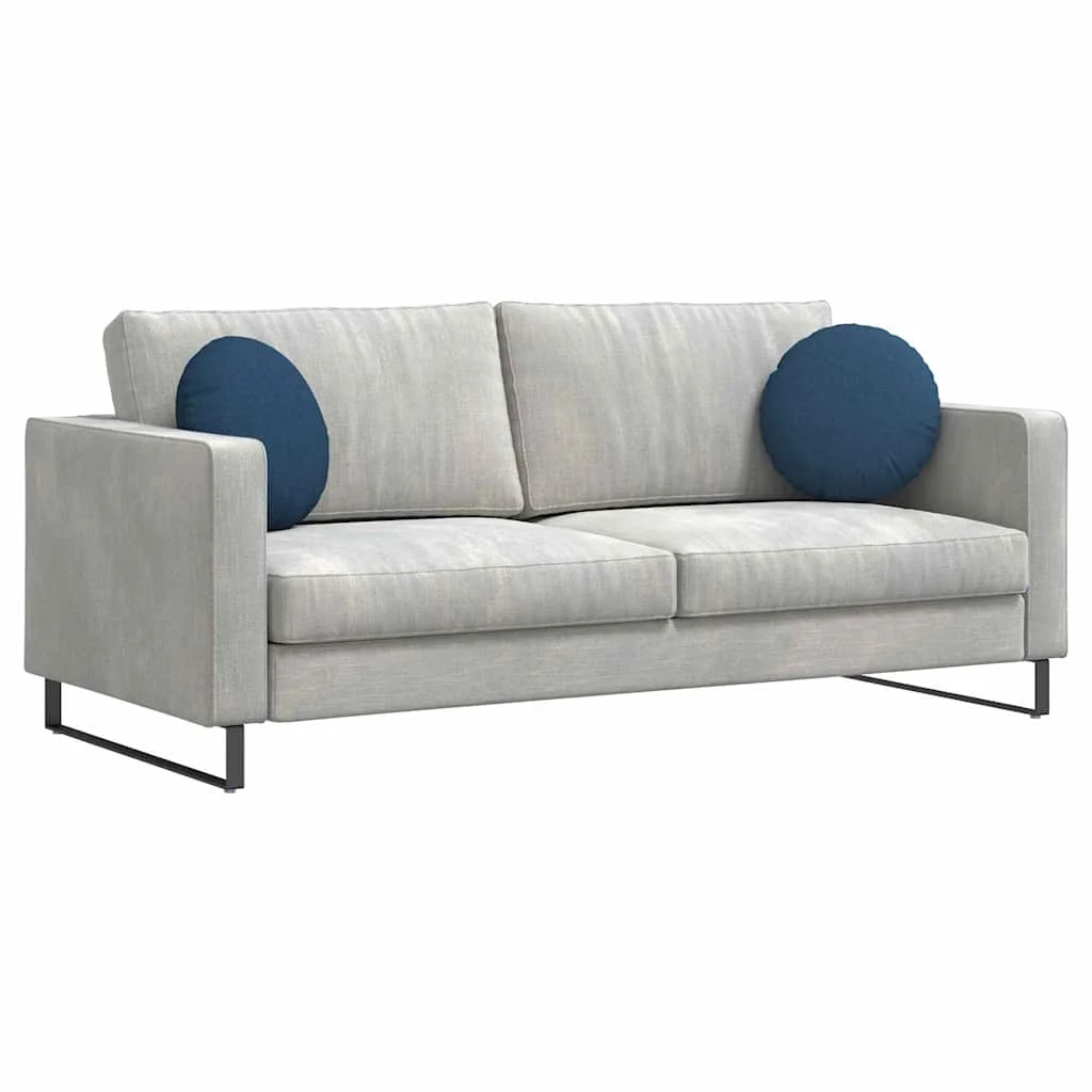 Vankúše na sedenie 2 pcs Modrá Ø40 x 13 cm látka