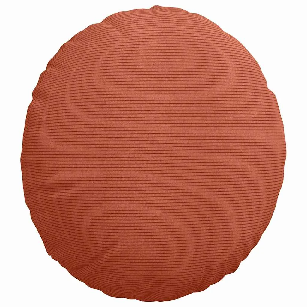 Vankúše na sedenie 2 pcs Červenooranžová Ø 50 cm