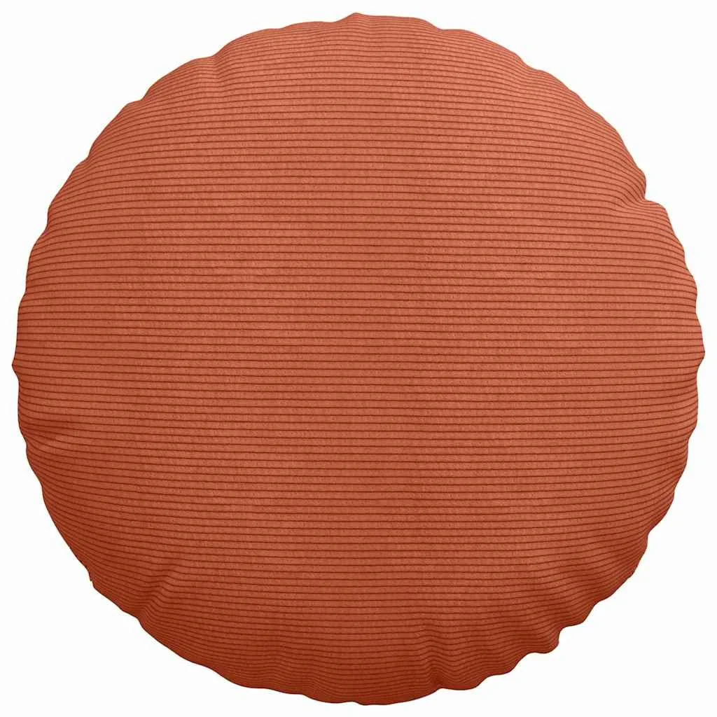 Vankúše na sedenie 2 pcs Červenooranžová Ø 50 cm