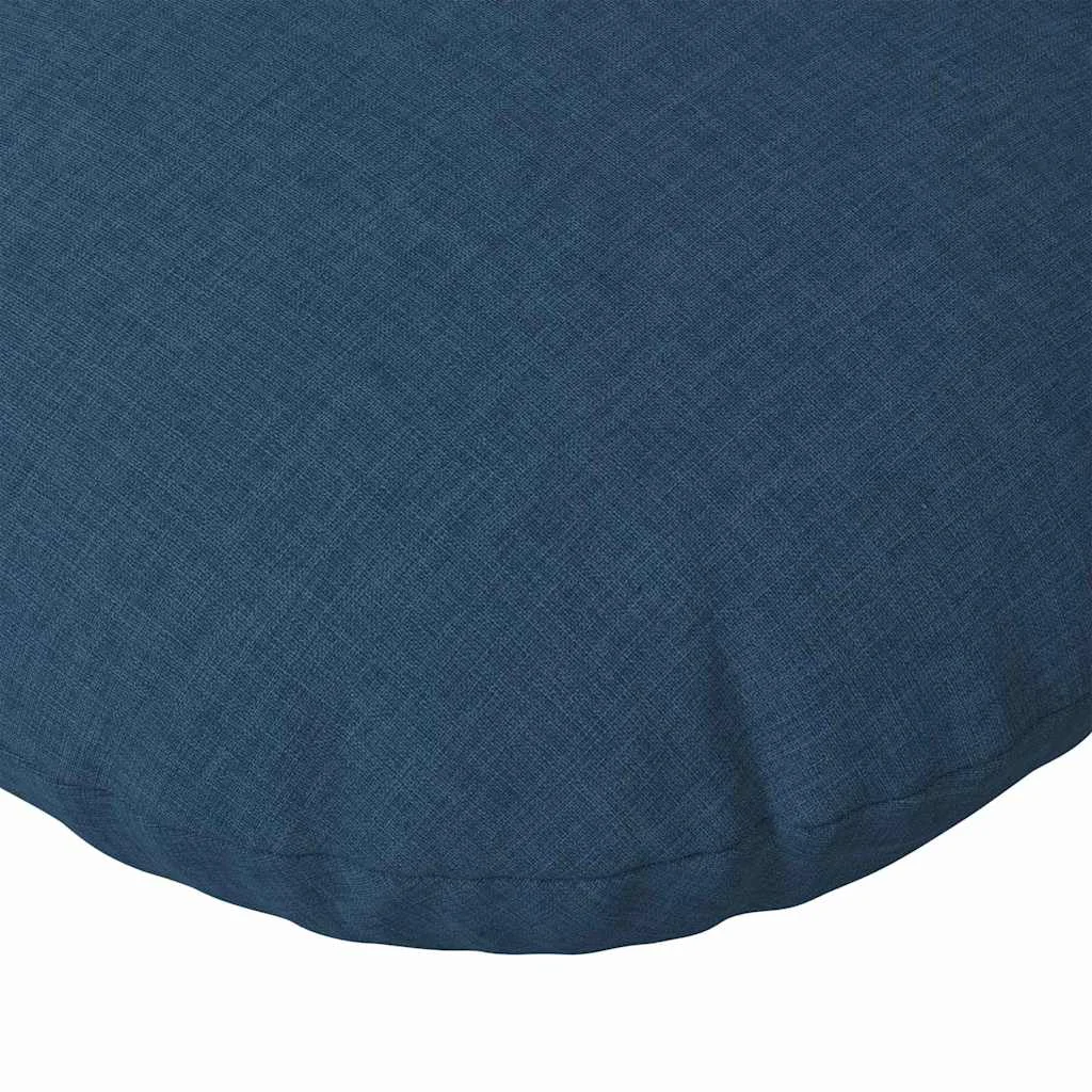 Vankúše na sedenie 2 pcs Modrá Ø60 x 21 cm látka