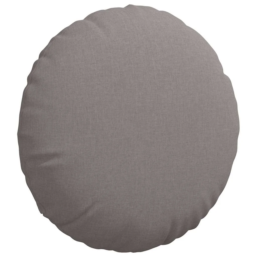 Vankúše na sedenie 2 pcs Sivohnedá Ø80 x 29 cm látka