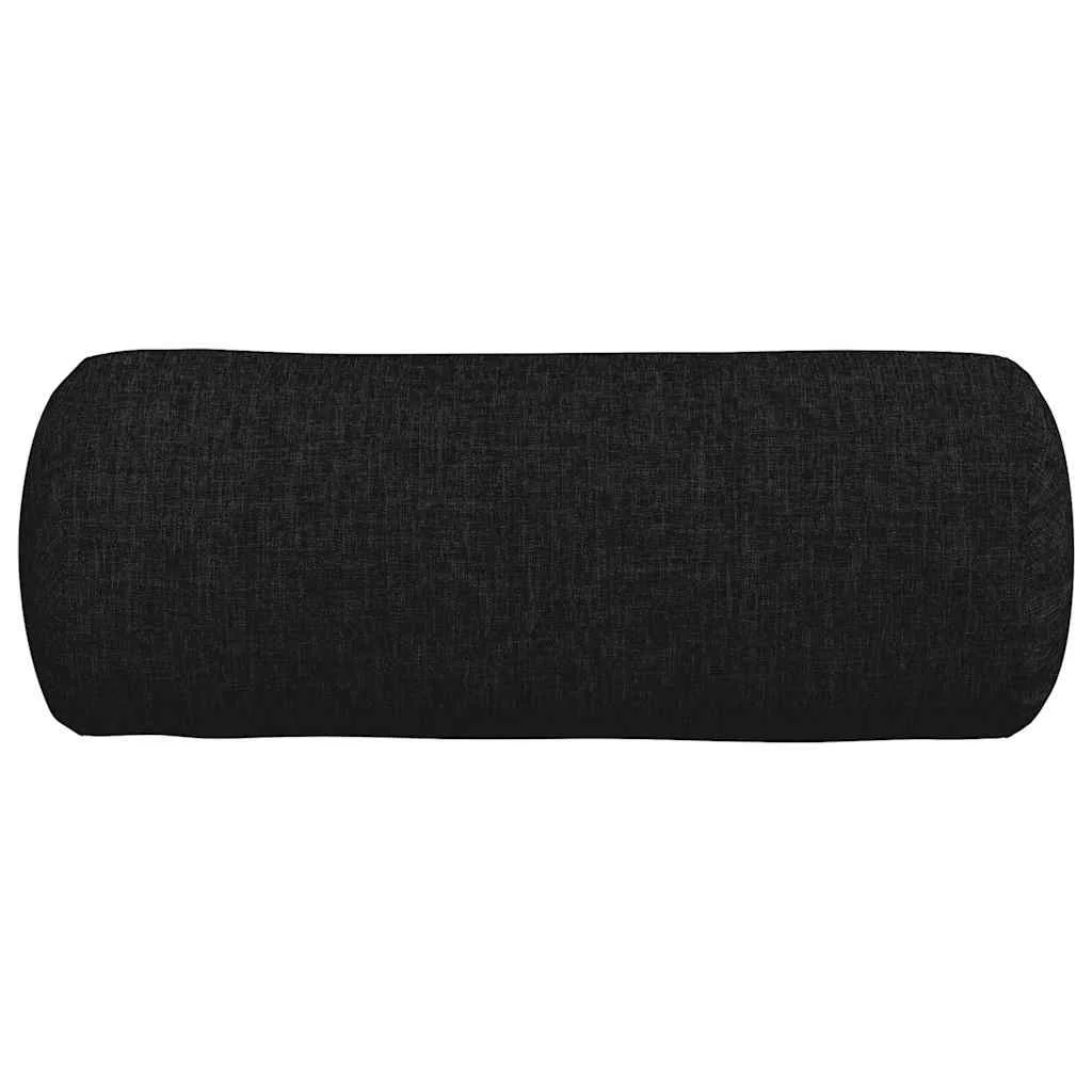 Podložkové vankúše 2 pcs Čierna Ø 15 x 40 cm látka