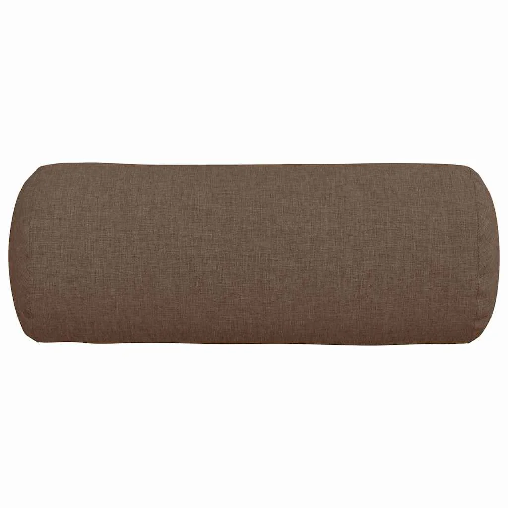 Podložkové vankúše 2 pcs Hnedá Ø 15 x 40 cm látka