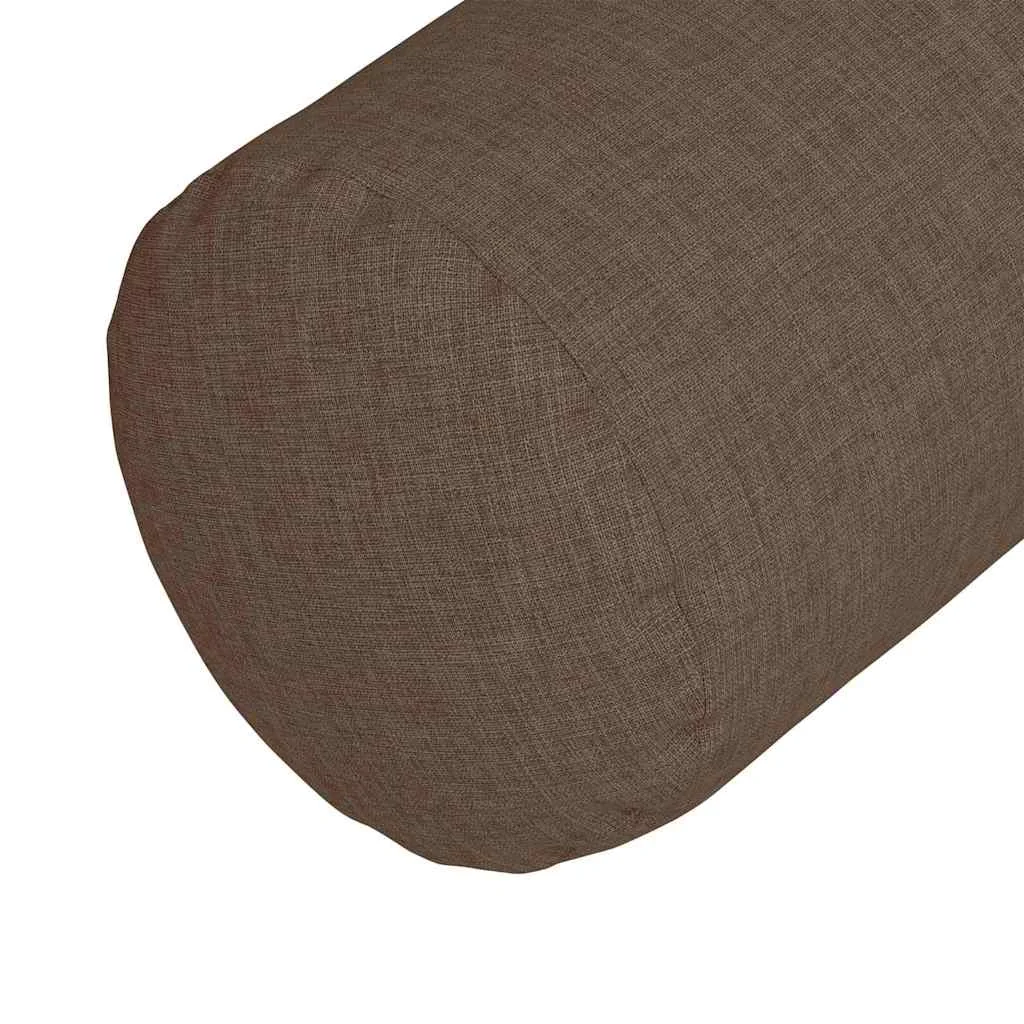 Podložkové vankúše 2 pcs Hnedá Ø 15 x 40 cm látka