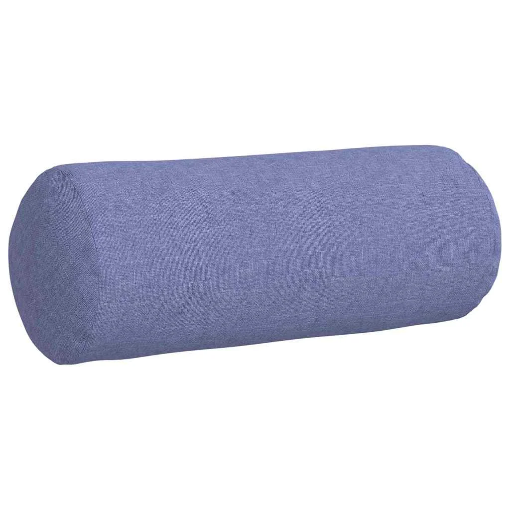 Podložkové vankúše 2 pcs Modrá džínovina Ø 15 x 40 cm látka