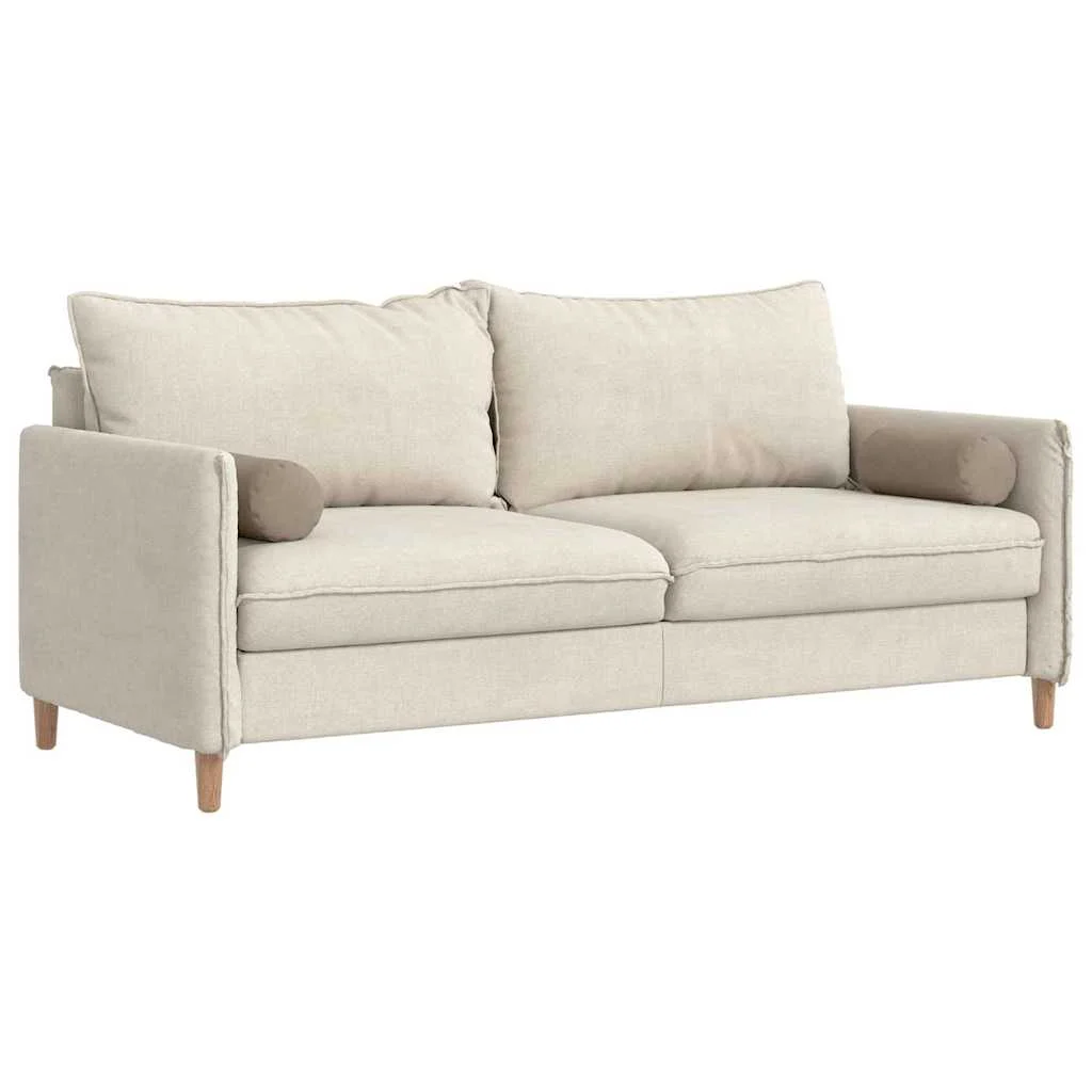 Podložkové vankúše 2 pcs Sivohnedá Ø 15 x 40 cm Mikrovlákno