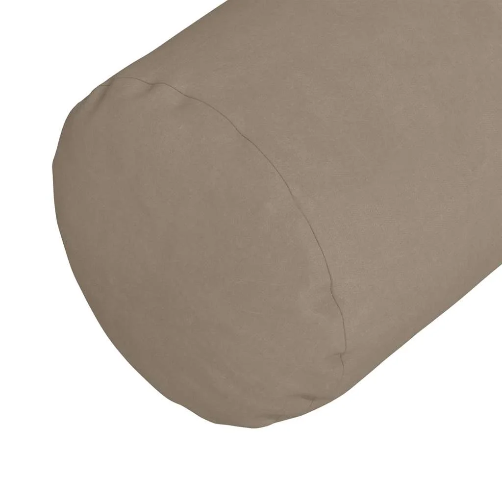 Podložkové vankúše 2 pcs Sivohnedá Ø 15 x 40 cm Mikrovlákno