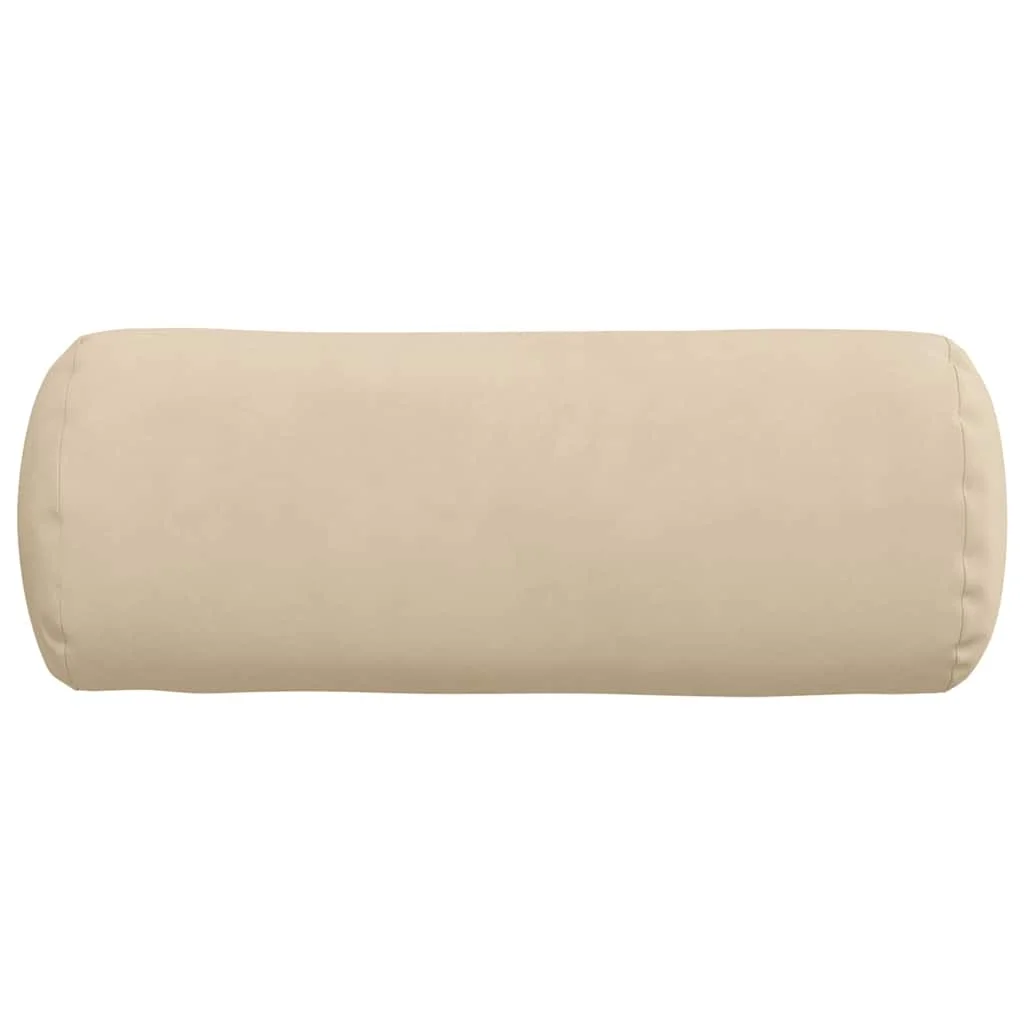 Podložkové vankúše 2 pcs Krémová Ø 15 x 40 cm Mikrovlákno