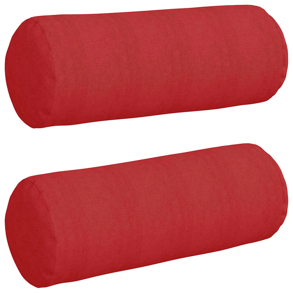 Podložkové vankúše 2 pcs Červená Ø 25 x 70 cm látka