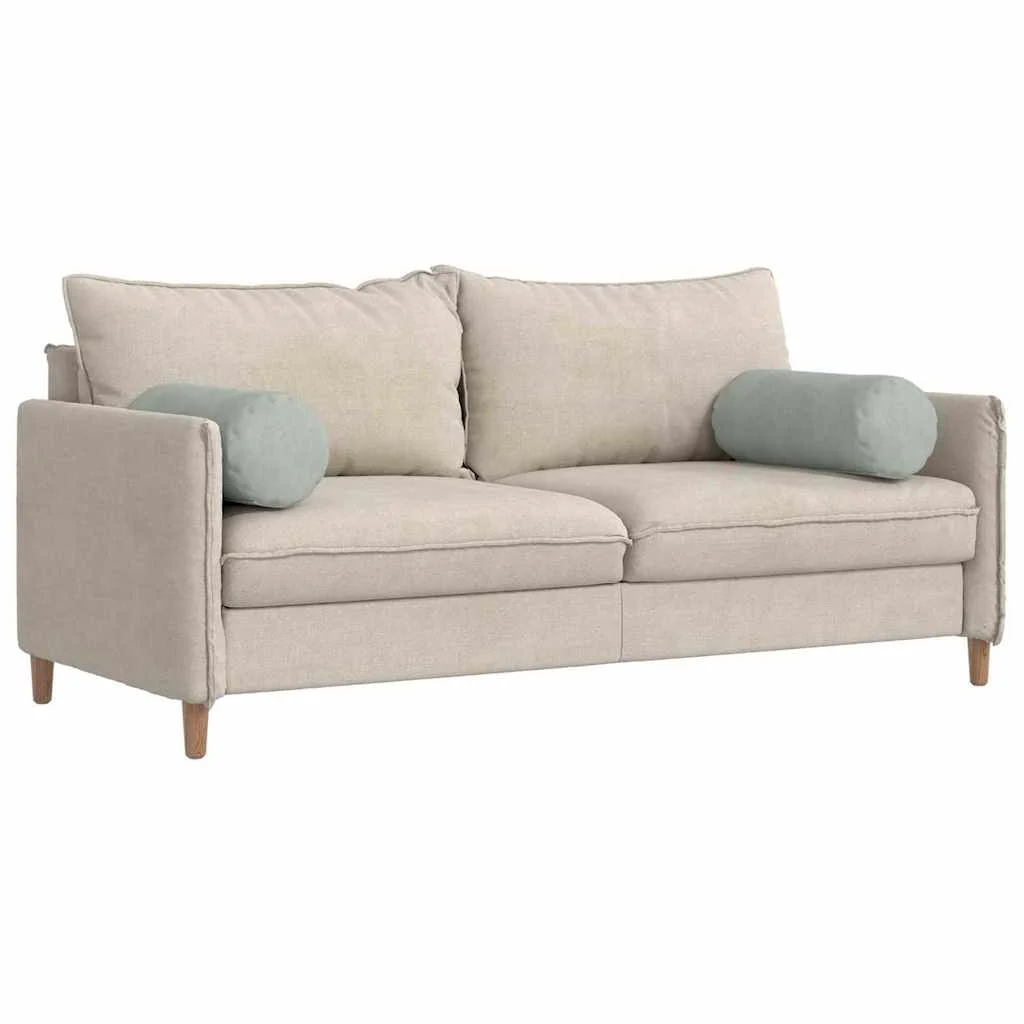 Podložkové vankúše 2 pcs Svetlosivá Ø 25 x 70 cm