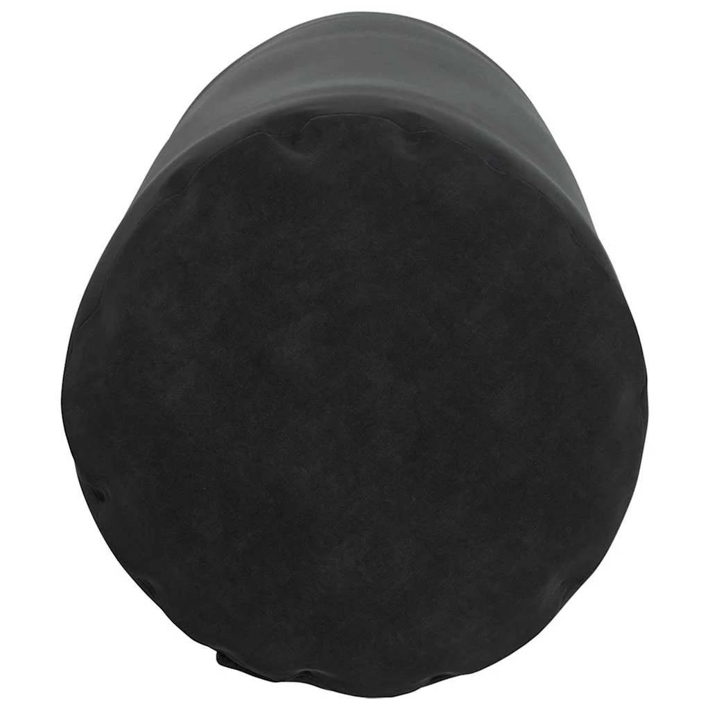 Podložkové vankúše 2 pcs Čierna Ø 25 x 70 cm Kordúrová tkanina