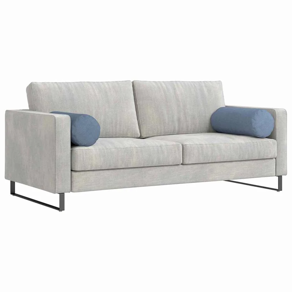 Podložkové vankúše 2 pcs Modrá Ø 25 x 70 cm Kordúrová tkanina