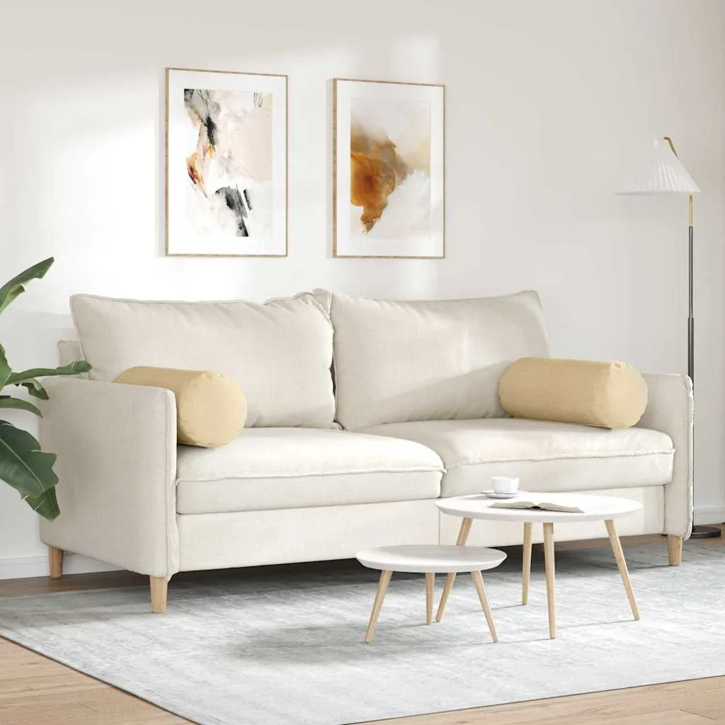 Podložkové vankúše 2 pcs Šedá zelená Ø 25 x 70 cm