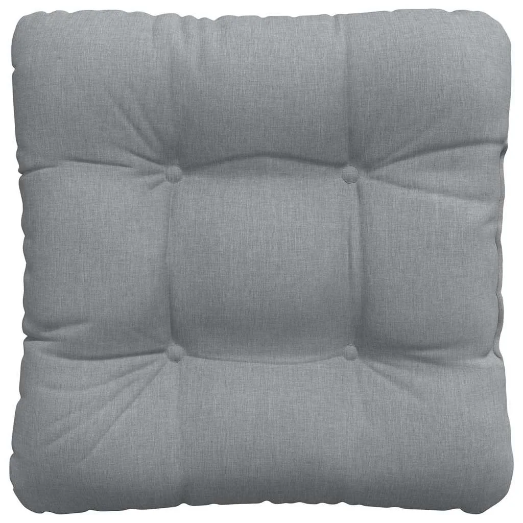 Vankúše na sedenie 4 pcs Svetlosivá 40 x 40 x 12 cm látka