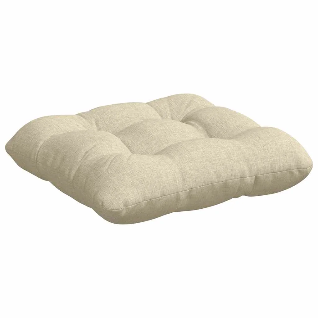 Vankúše na sedenie 4 pcs Krémová 40 x 40 x 12 cm látka
